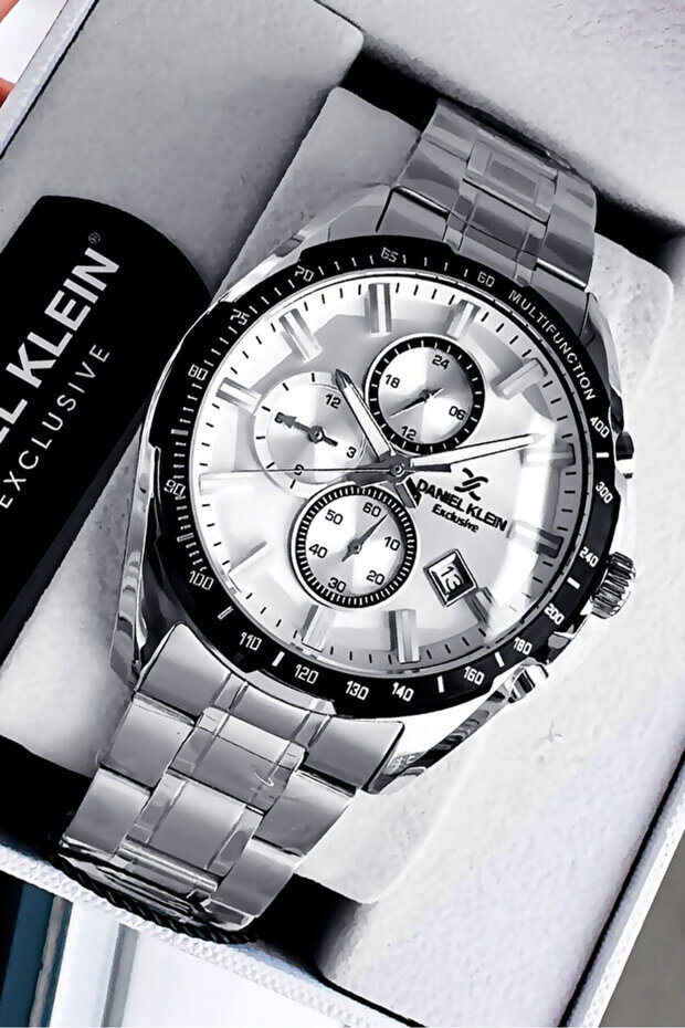 Premium Men's Wristwatch 3 Atm Water Resistant Silver Color Steel Band Cbk207
