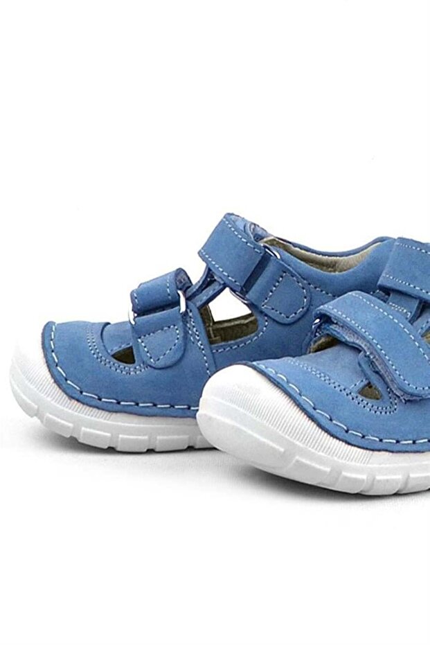 حذاء روبي من الجلد الطبيعي باللون الأزرق للصيف من إيرست ستيب - 7