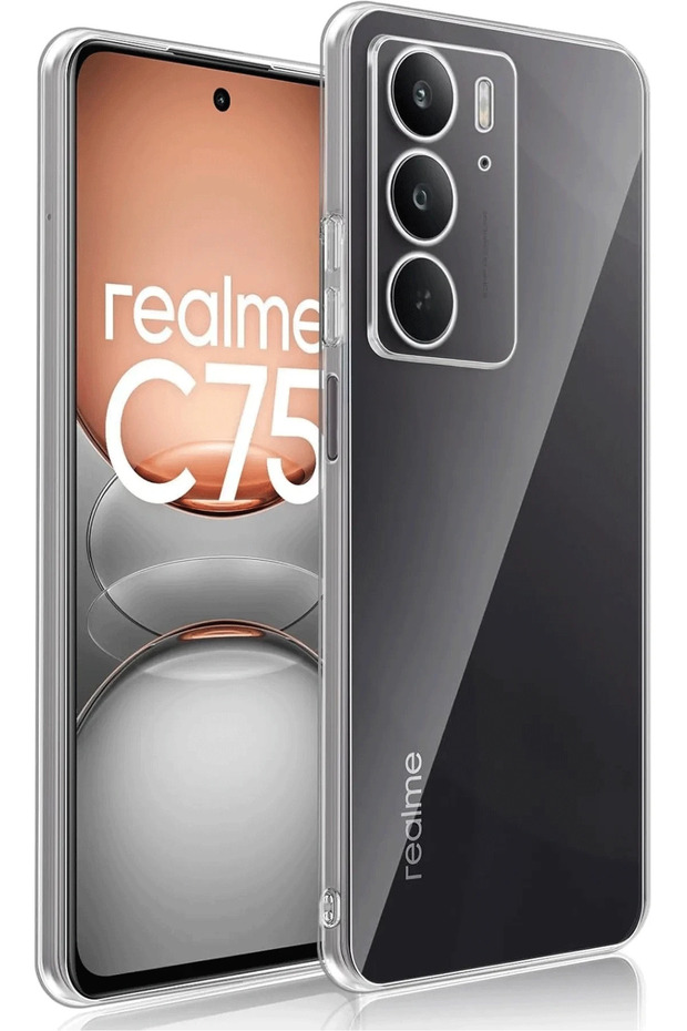 حافظة RDBYDN Realme C75 فاخرة (160153) سيليكون شفاف