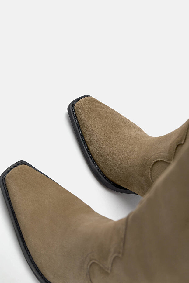 Yüksek deri kovboy çizmesi - 3