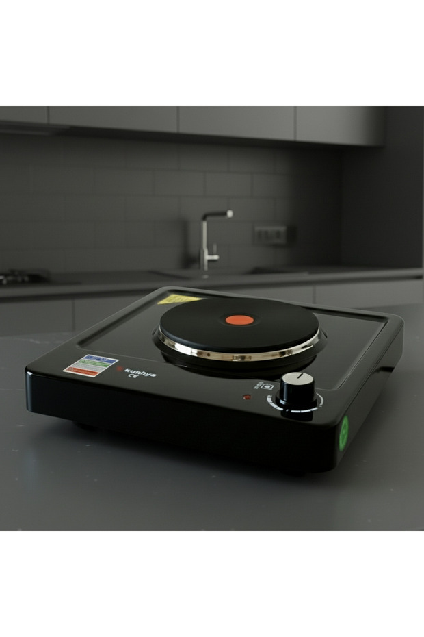 Tekli Elektrikli Ocak Siyah - 1