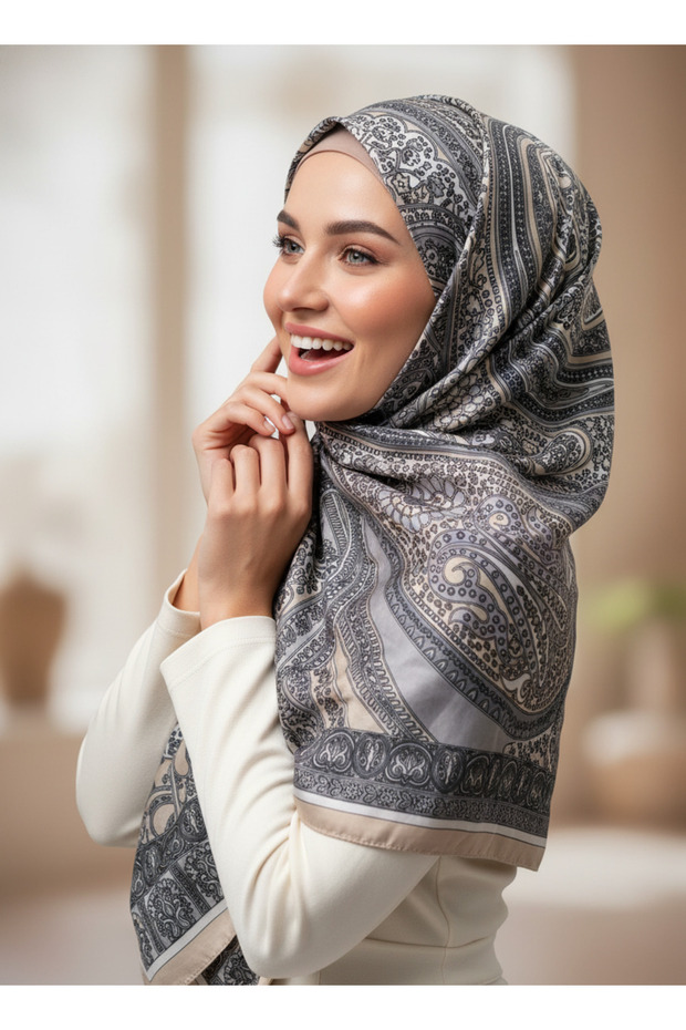 شال أنيق يومي بنمط بيزلي عرقي