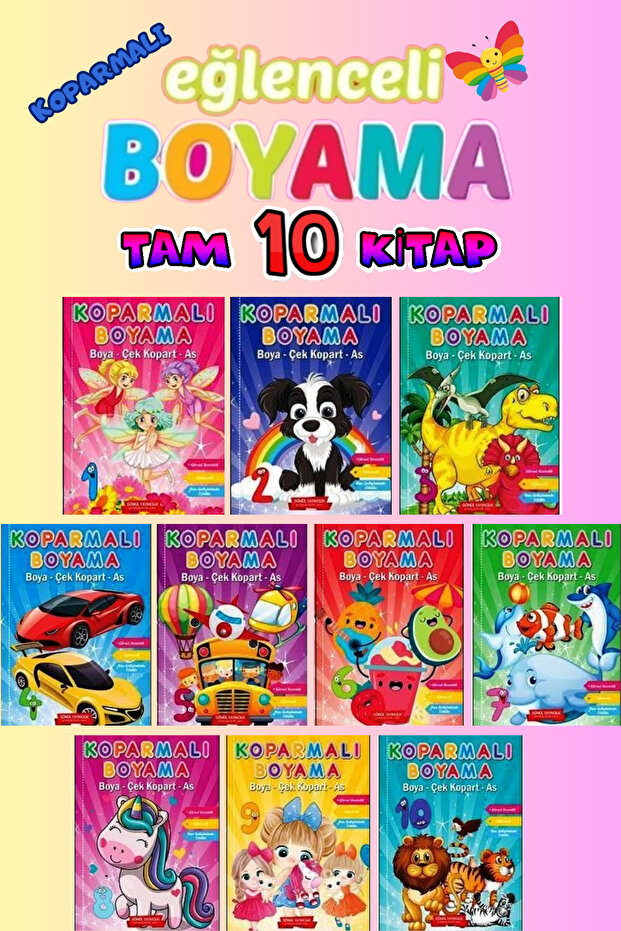 3-7 Years Educational-Super Coloring Set 10 Books
