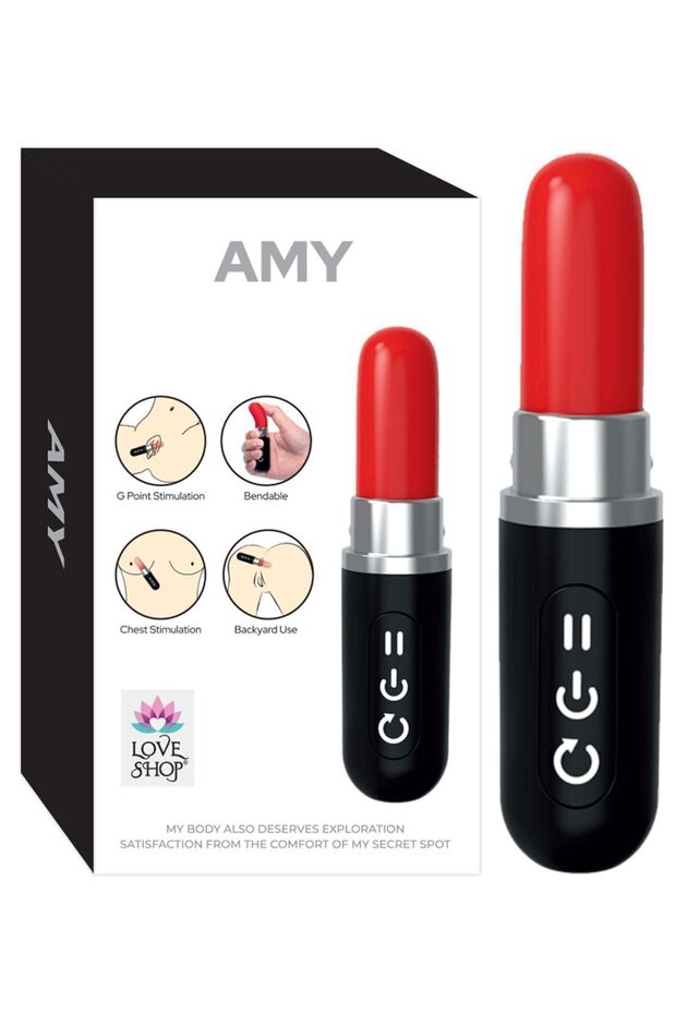 AMY RUJ ŞEKLİNDE MİNİ VİBRATÖR - 1