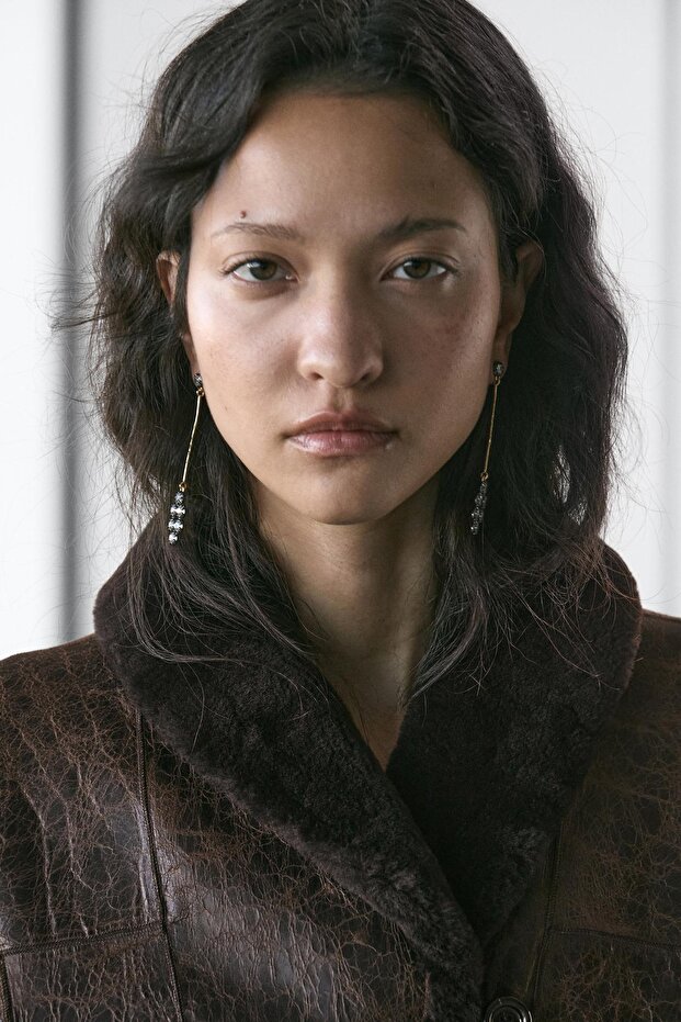 Crackled finish mouton coat - 3