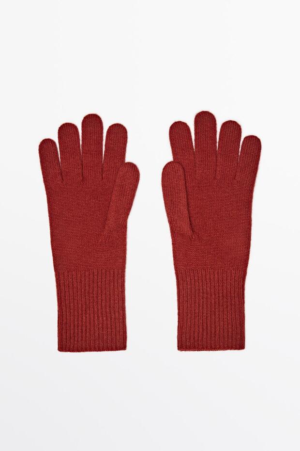 Yün karışımlı triko eldiven - 2