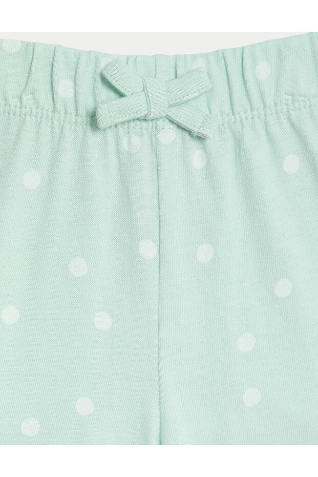 Saf Pamuklu 2'li Şort (0-3 Yaş) - 4