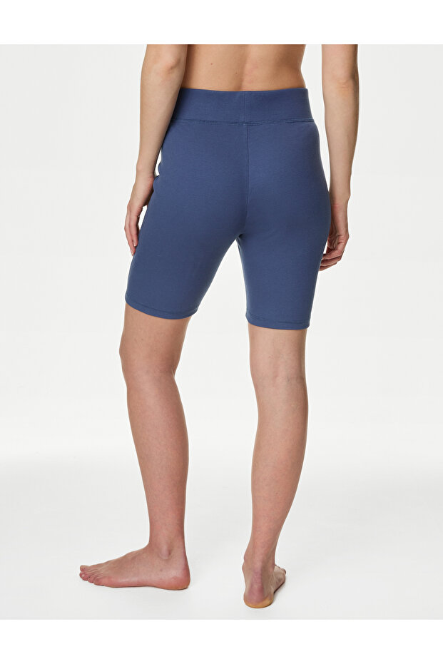 Regular Fit Fitilli Biker Şort - 5