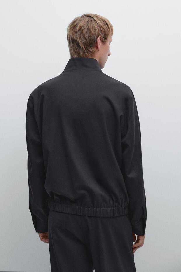 Çift kat yün karışımlı ceket - 3