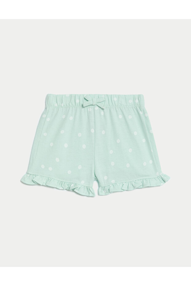 Saf Pamuklu 2'li Şort (0-3 Yaş) - 2