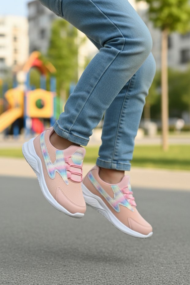 Pink Mesh Children's Sports Shoes Aypa-Cool Archway P