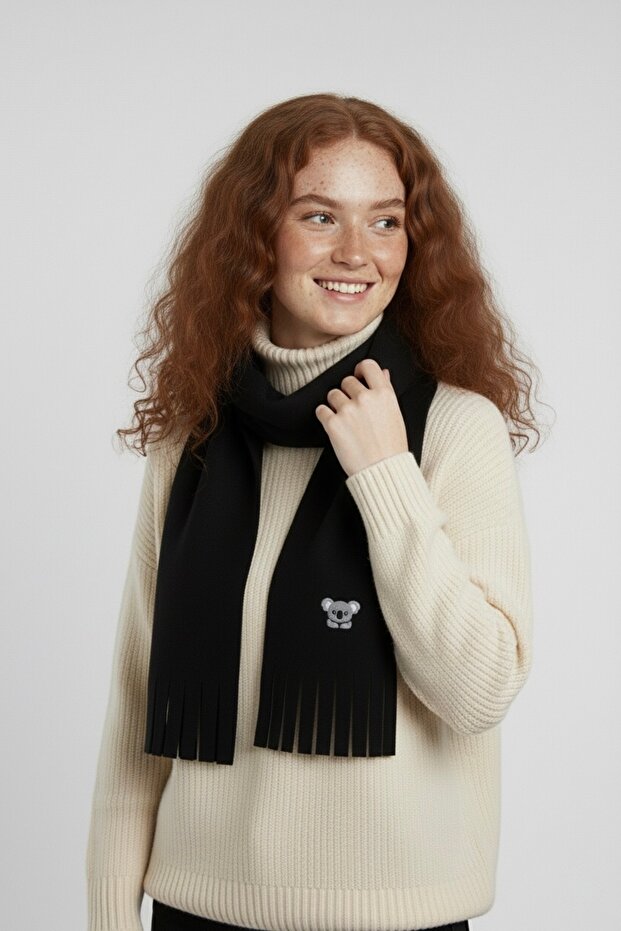 Koala Nakışlı Atkı - 2