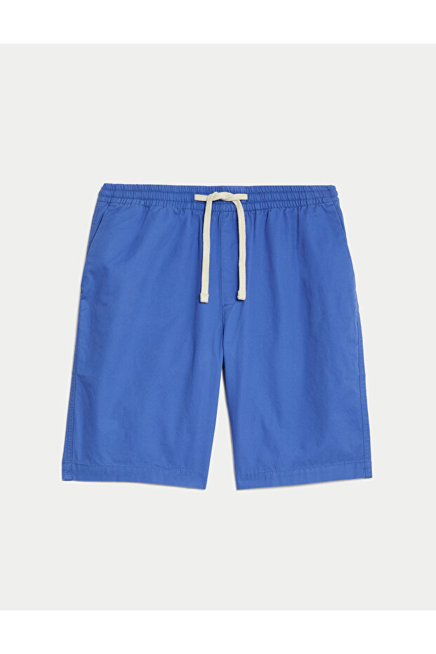 Saf Pamuklu Regular Fit Şort - 6