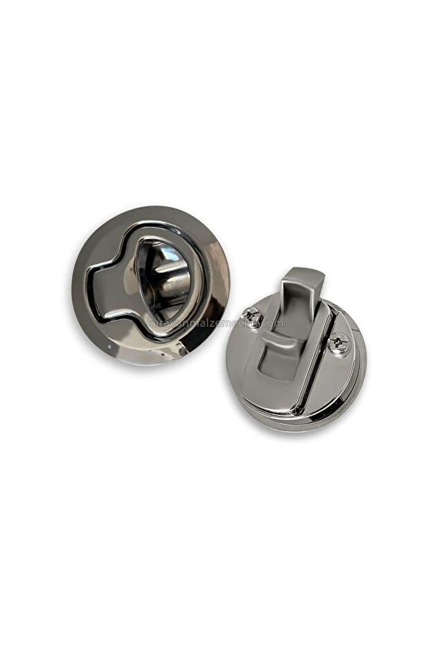 SHUIVAN Karavan Banyo Kapı Kilidi Paslanmaz - Krom - Çift Yönlü - 2