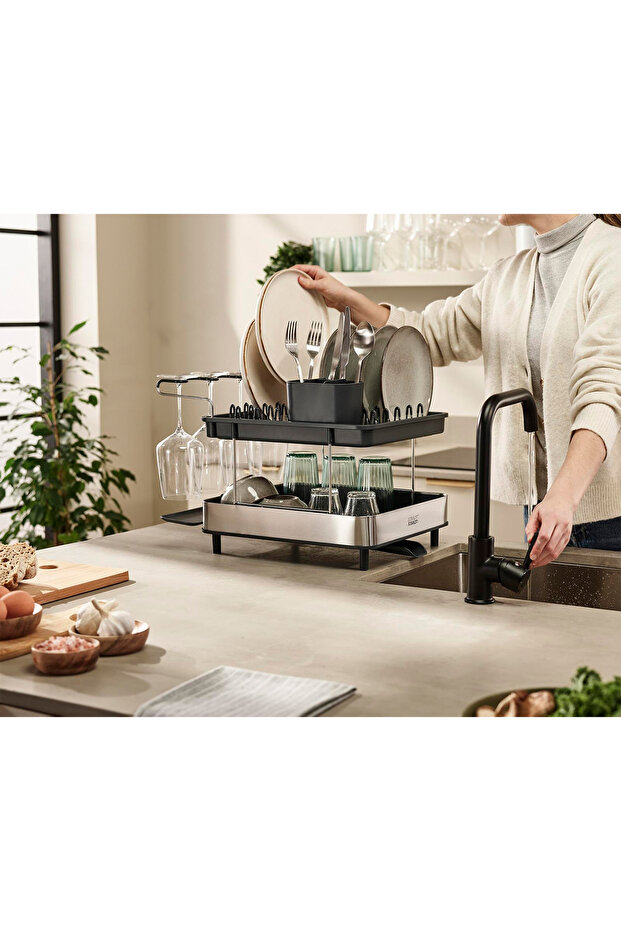 Excel™ Paslanmaz Çelik 2 Katlı Bulaşıklık - 6