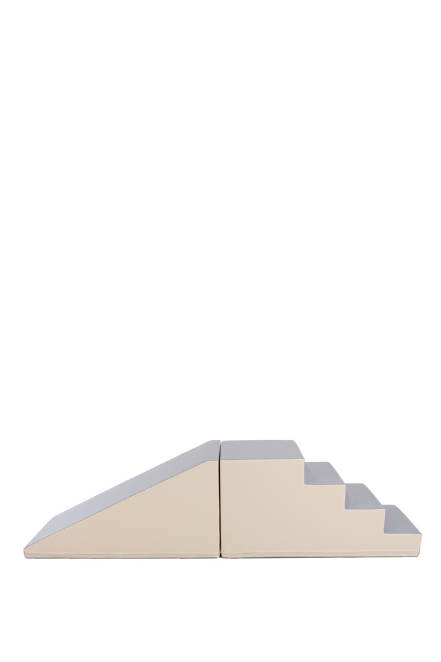 Mega Fun Beige Grey Yumuşak Kaydırak - 1