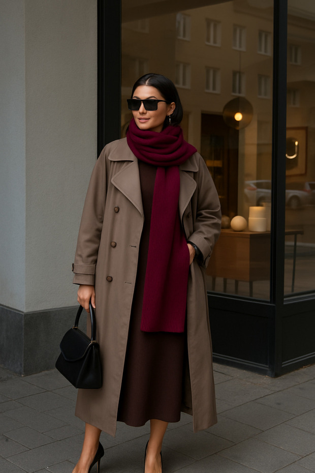 Kadın Triko Atkı - 3