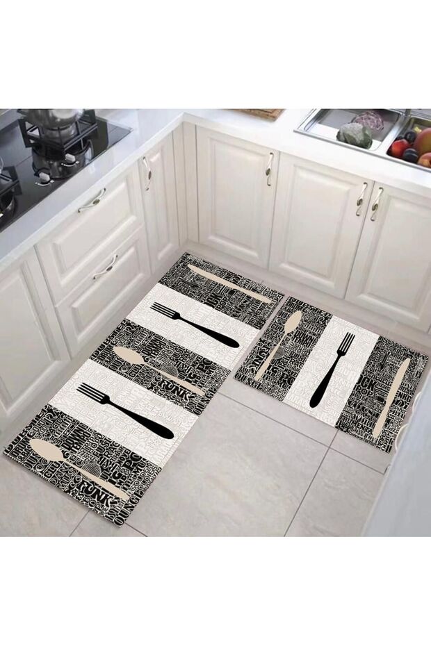 Kitchen Rug Set 2 Pieces