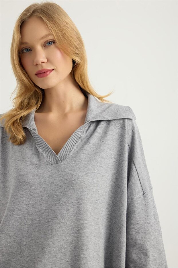 Geniş Kesim Triko - 4