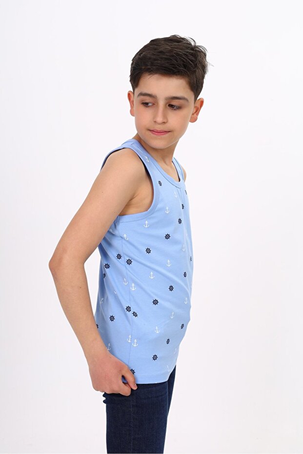 قميص أساسي برقبة دائرية للأولاد مطبوع - 2