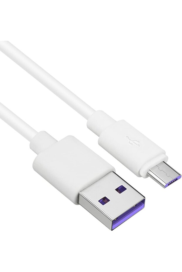 كابل مايكرو يو إس بي عالي السرعة بطول 2 متر، كابل شحن سريع ومتين ومزامنة بيانات للهواتف التي تعمل بنظام أندرويد (قطعتان) - 2