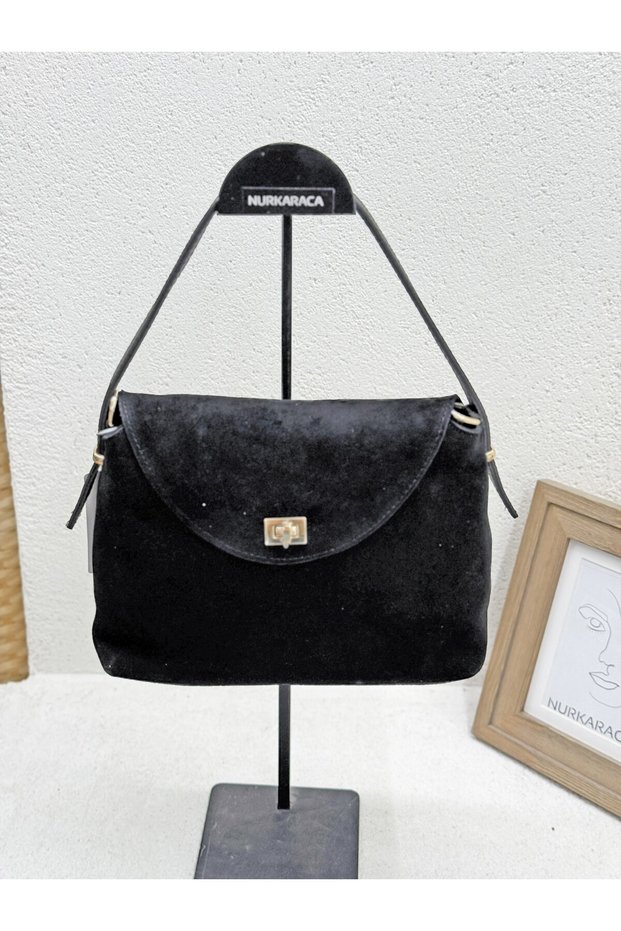 26K472 Covered Genuine Leather Suede Both Handbag and Crossbody Bag for Women