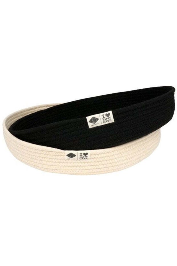 Home I Love Happy Cats Jess Cat Cotton Rope Basket Bed