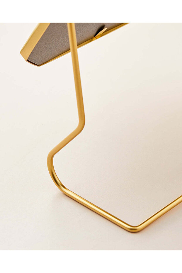 مرآة مستطيلة ذهبية - 4