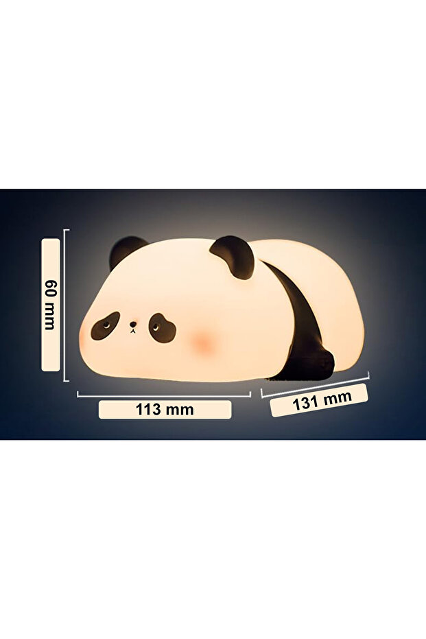 Dokunmatik Silikon Panda Gece Lambası / ET-CL17 - 5