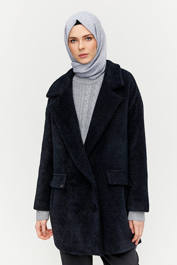 Kısa Oversize Kaban - 3