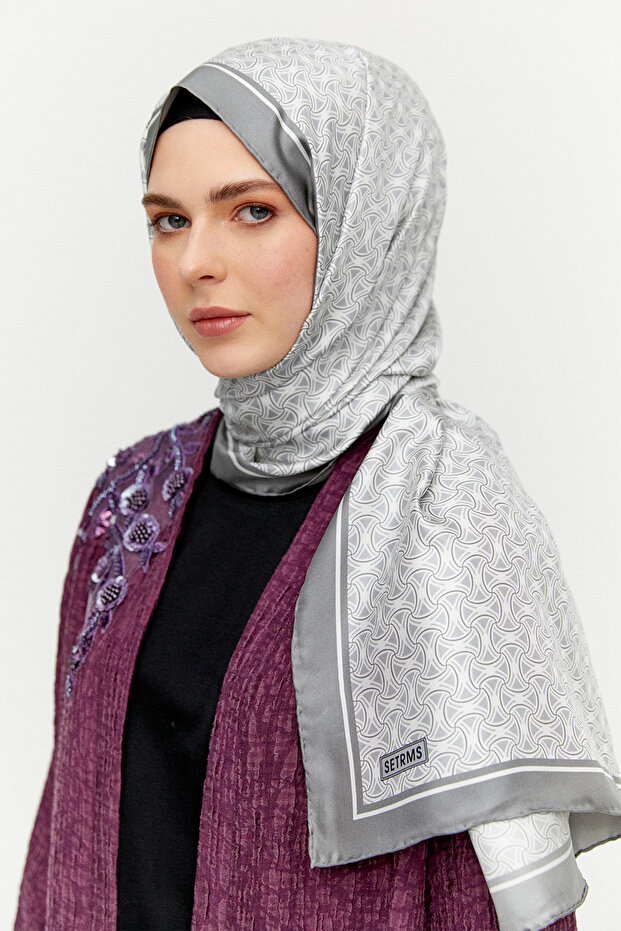 Sarmal Desen İpek Şal - 1