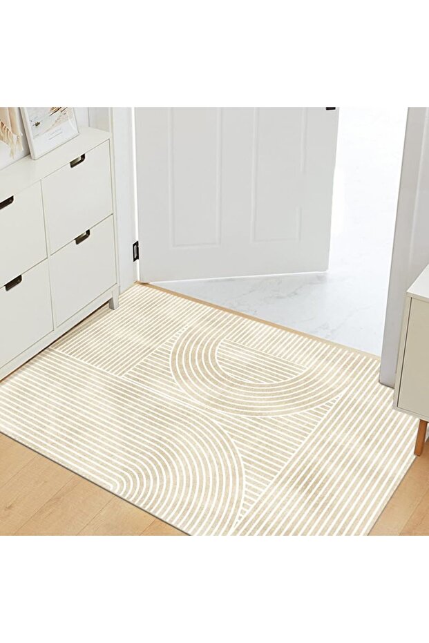 Modern Minimalism Area Rug Non-Slip Soft Decorative Carpet 80X120CM (Horizontal)