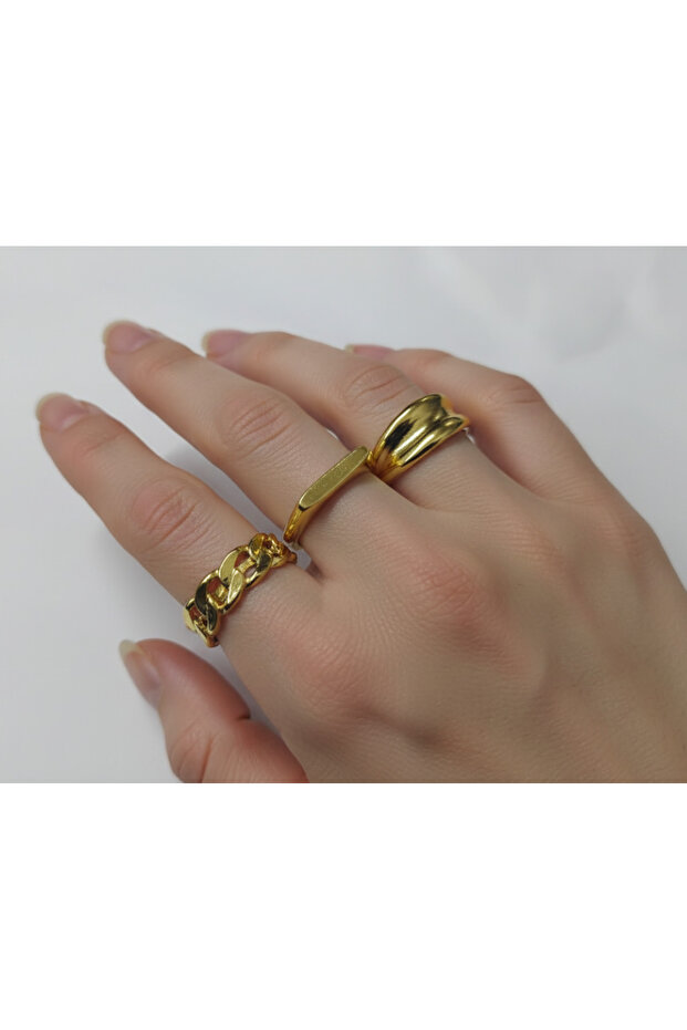 3'lü Basic Yüzük Seti - 2