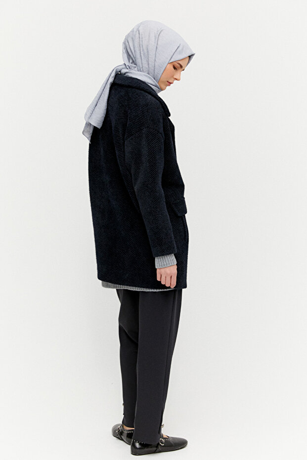 Kısa Oversize Kaban - 6