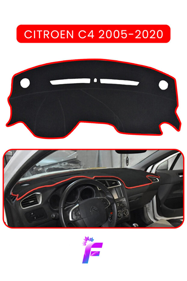 Citroen C4 (2005-2020) Compatible Front Breast Cover | Anti-Reflection | Easy Assembly | Auto Accessories | Ta 63