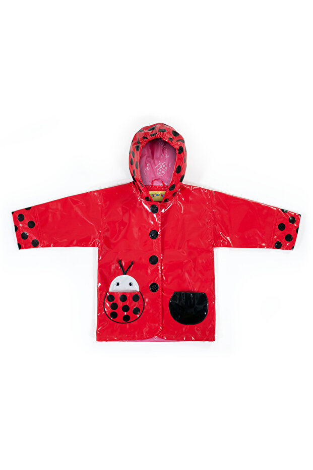 Baby Girl Ladybug Raincoat