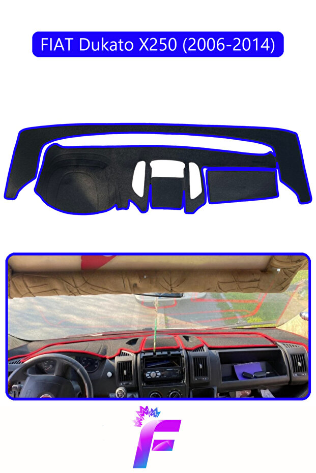 Fiat Ducato (2006-2014) Torpedo Cover | Protects from the Sun | Easy Assembly | Full Fit | Full Protection | E53