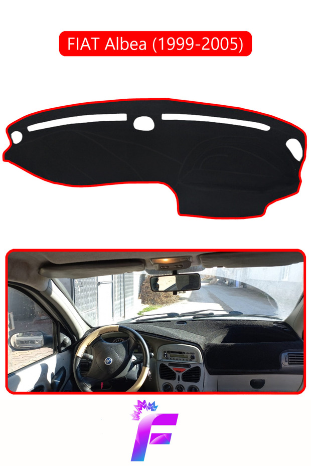 Fiat Albea (1999-2005) Torpedo Cover Special for Vehicle | Front Chest Holster | Full Protection | Auto Accessories | E45
