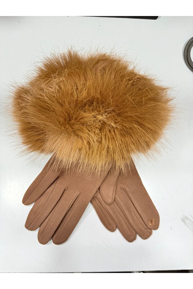 İthal Kürklü Zara Kadın Eldiven - 4