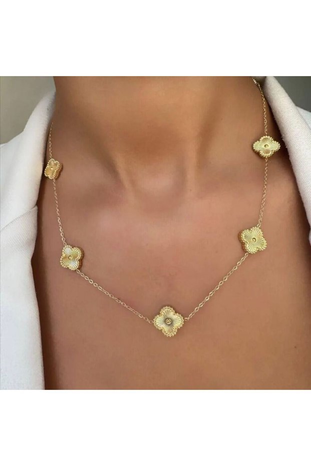 Yoncali Gold Necklace 316L Steel Non-Allergic - Premium