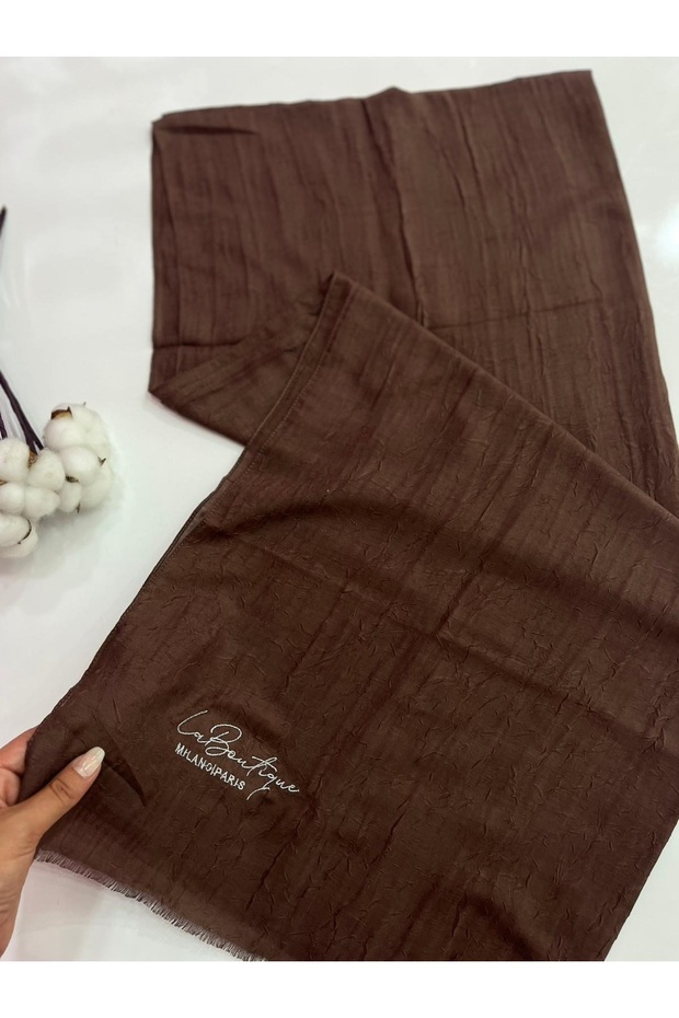 Labouti̇que Be Happy Series Bamboo Kraş Shawl Chocolate