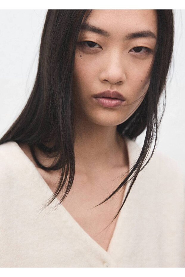 V yaka triko hırka - 8