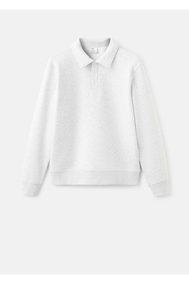 Regular kesim polo sweatshirt - 3