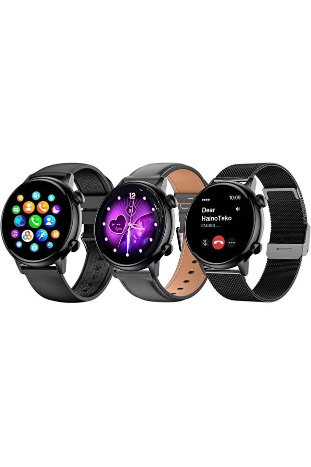 -24 Mini Waterproof Smart Watch with AMOLED Display (Black)