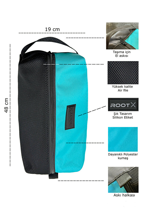 حقيبة يد تركواز 12 لتر - 2