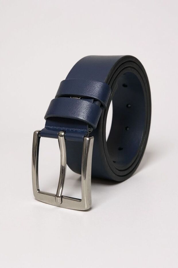 Men's Belt Suitable for Dark Blue Faux Leather Jeans and Canvas Pants Width: 4 cm