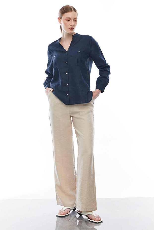 Lan Hlače sa elastičnim strukom - 4