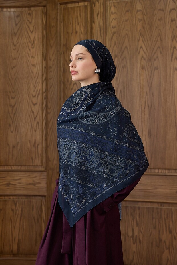 Winter Bloom Soft Şal - 3