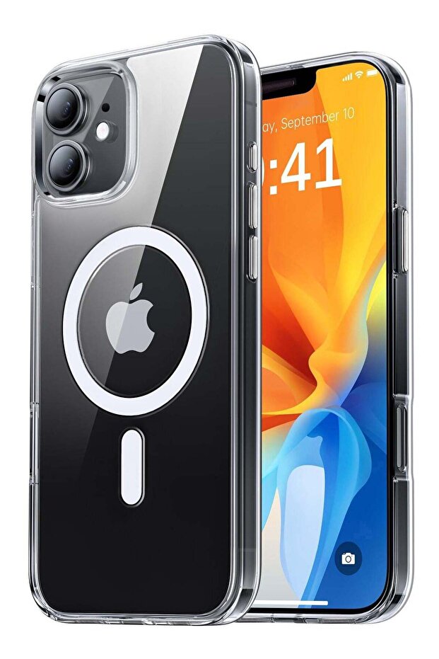 جراب شفاف مغناطيسي من إليجو لجهاز iPhone 11 (متوافق مع MagSafe)