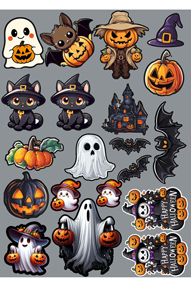 Halloween Themed Sticker Set (22X30 cm 1 Piece)